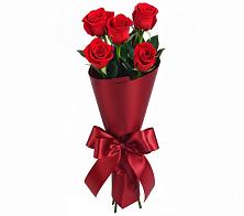 Букет 5 Красных роз Эдлесс Лав в Обушково