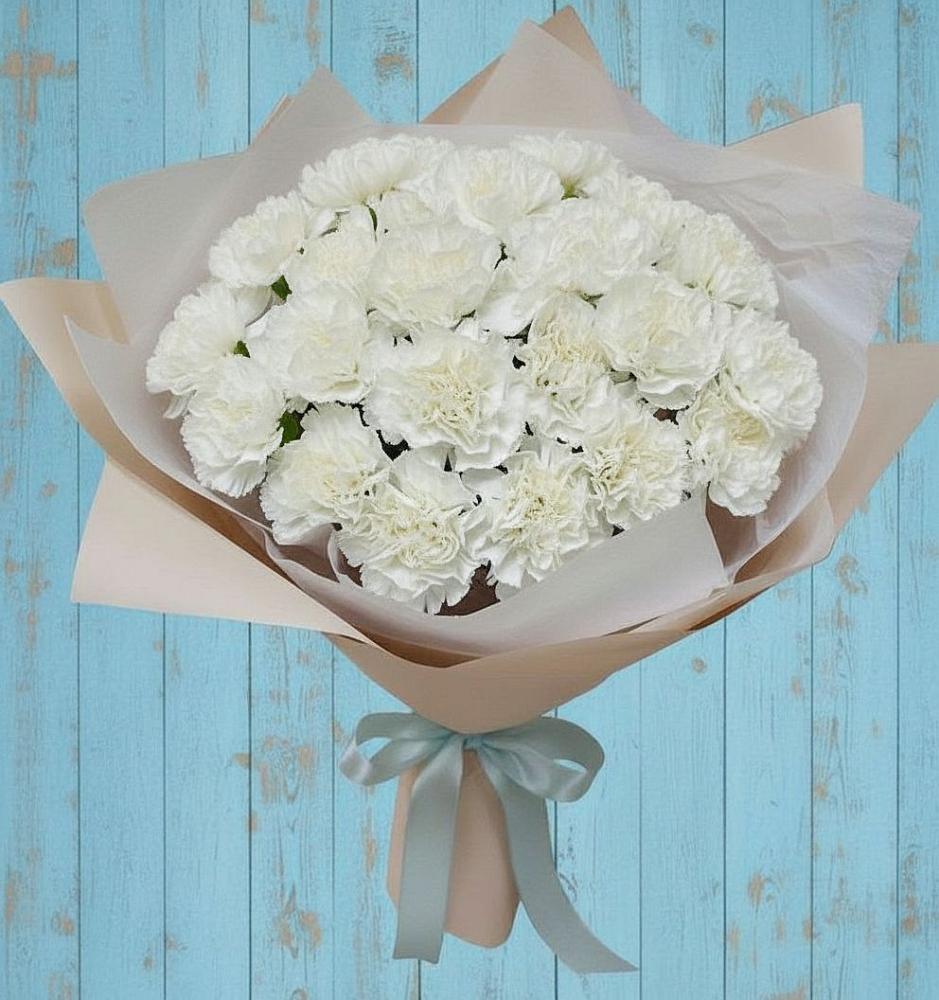 Букет цветов из: Гвоздики в Обушково