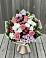 Букет цветов из: Альстромерии, Гвоздики, Розы и Хризантемы в Обушково