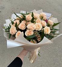 Букет Кремовые розы Латте в Обушково