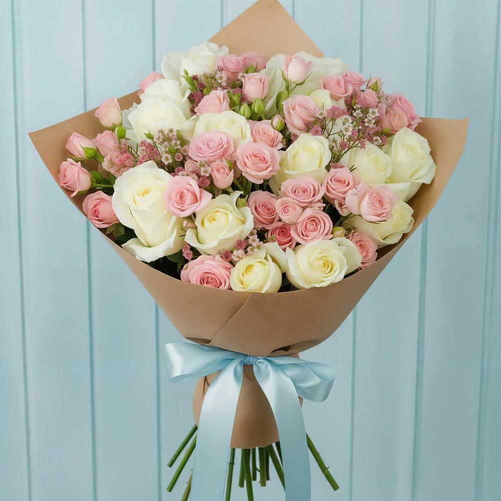 Букет цветов из: Розы в Обушково