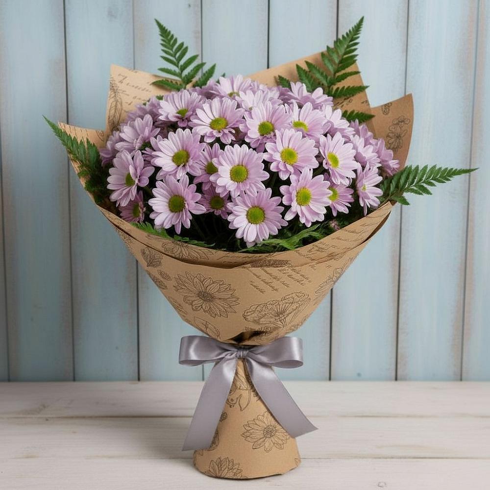 Букет цветов из: Хризантемы в Обушково