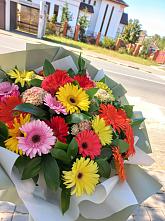 Букет цветов из:  Герберы #REPLACE_PRED# Обушково