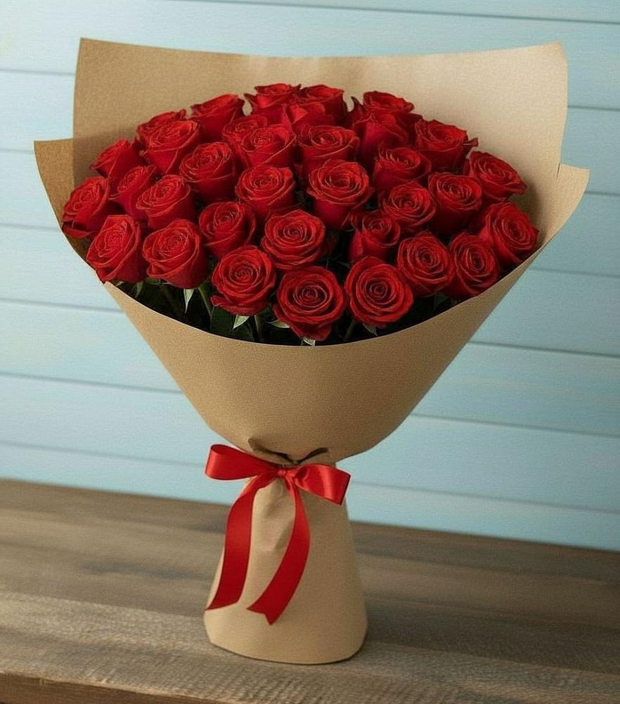 Букет Красные розы Милано в Обушково
