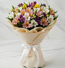 Букет цветов из:  Альстромерии в Обушково