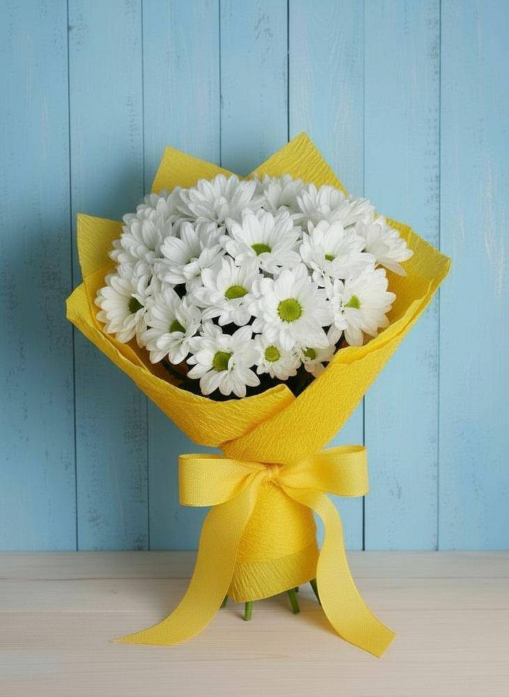 Букет цветов из: Хризантемы в Обушково