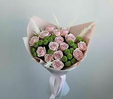 Букет цветов из:  Розы и Хризантемы в Обушково