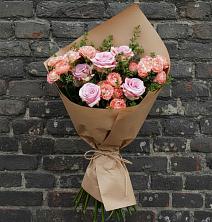 Букет цветов из:  Розы в Обушково