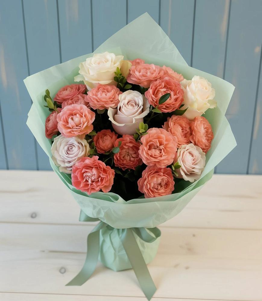 Букет цветов из: Розы в Обушково