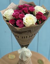 Букет цветов из:  Розы в Обушково