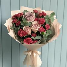 Букет цветов из:  Гвоздики и Розы #REPLACE_PRED# Обушково