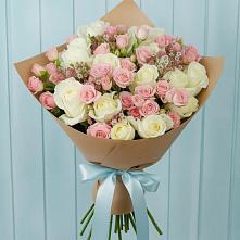 Букет цветов из:  Розы в Обушково